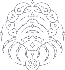 Cancer zodiac symbol